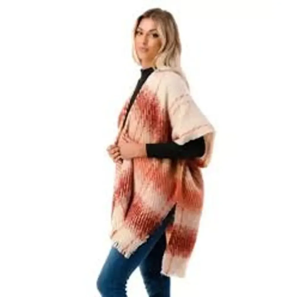 NWT Marcus Adler Ombré Topper Poncho ONE SIZE